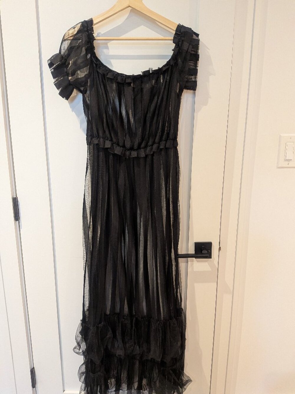 Sheer Striped Maxi Boho Dress (XL) - Picture 1 of 2